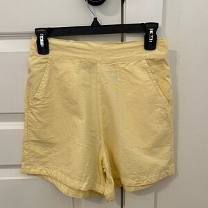 JULIA AMORY Light Yellow Women's Casual Shorts